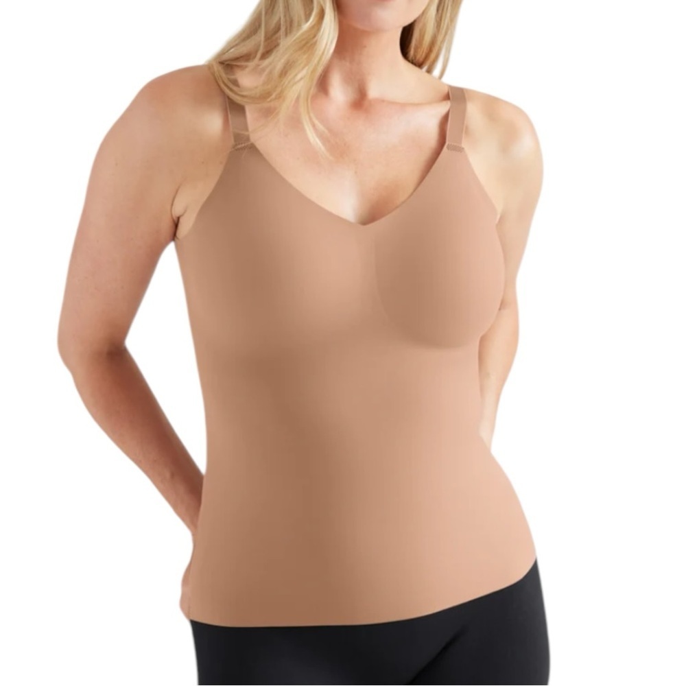 Knix Nude Luxe Lift V Neck Wireless Bra Tank